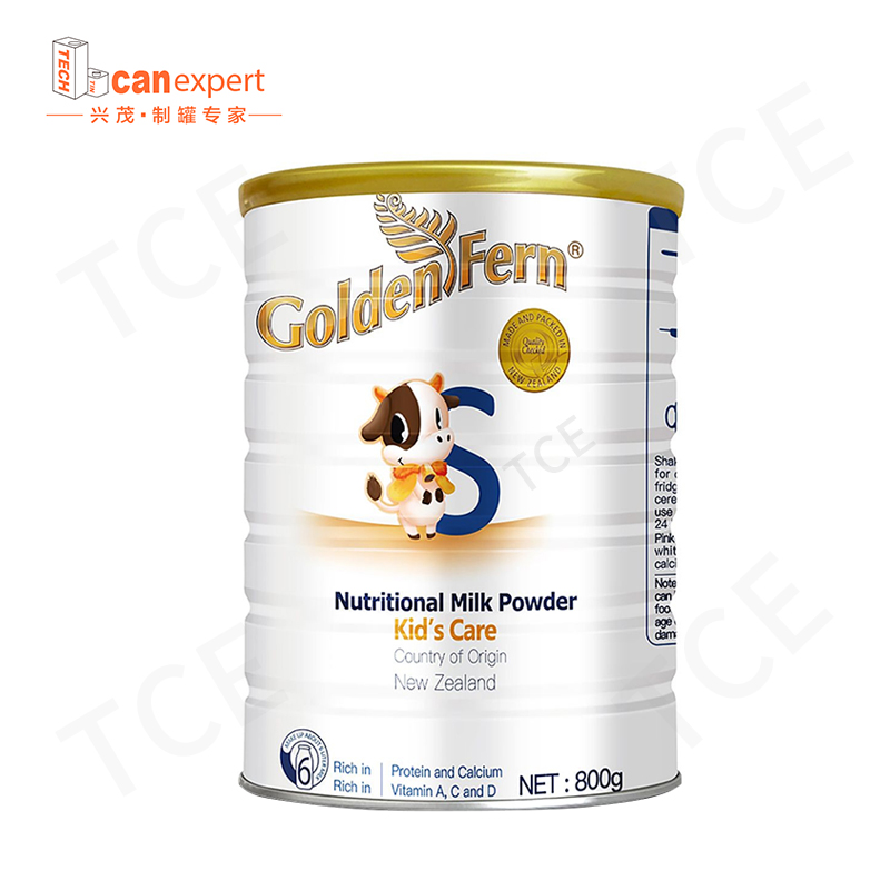 TCE-FACTORY Supply Food Grade Metal kan cmyk/pms farve/prægning af tinplate pulvermælk tin dåse