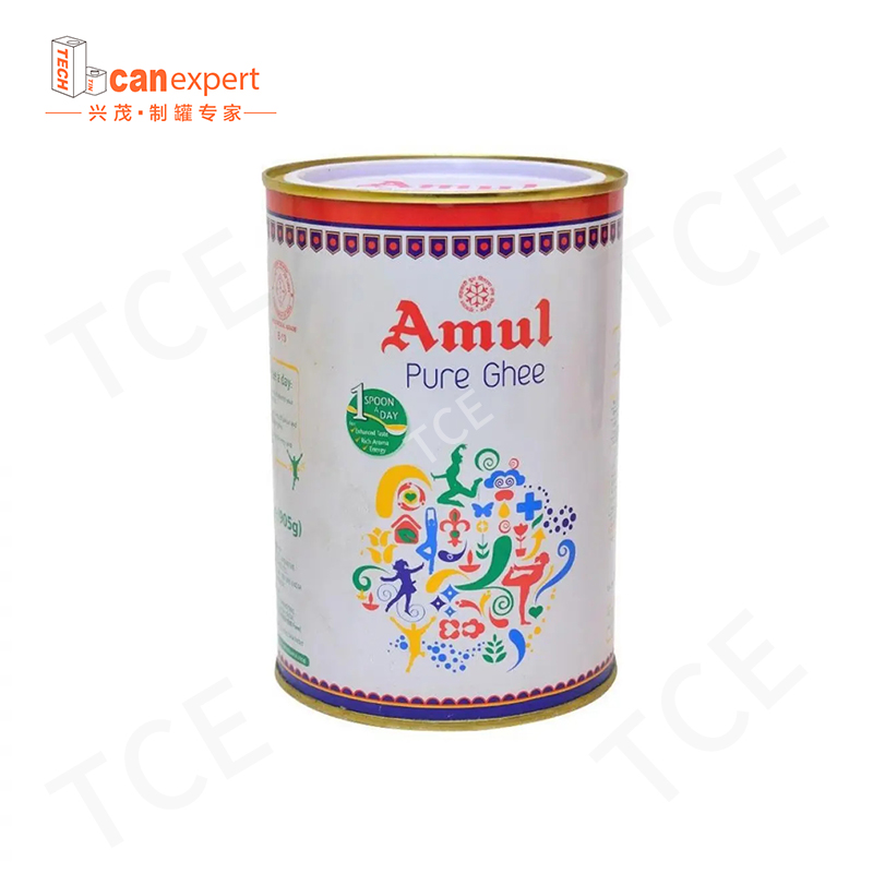 TCE-FACTORY Supply Food Grade Metal kan cmyk/pms farve/prægning af tinplate pulvermælk tin dåse