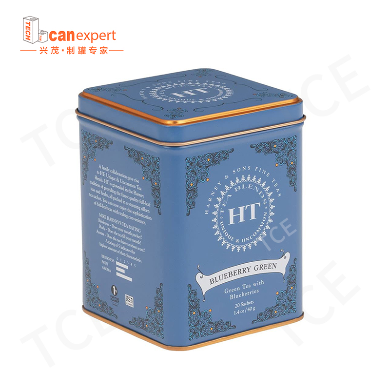 TCE- Ny design firkantet te tin kan tinplate metal te i høj kvalitet